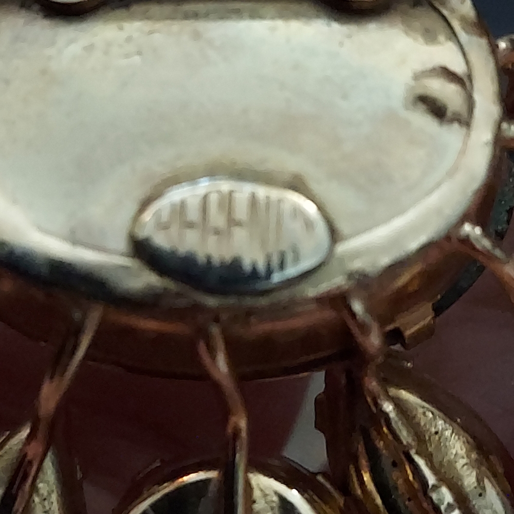 Regency Signed Sparkly Raised Brooch - image 3